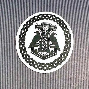 Viking Symbol Old Norse God Masculine Warrior Celtic Art Single Sticker